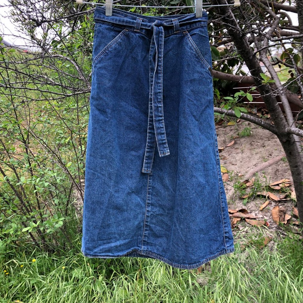 RARE XS/S Vintage Levi's Denim Wrap Skirt